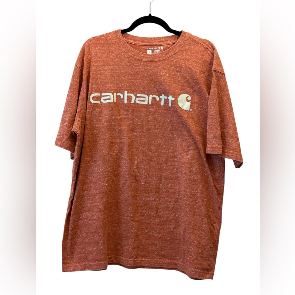 Carhartt Men's Short Sleeve Tee in Rust Loose Fit size Large